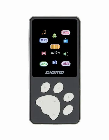 Цифровой плеер Digma S4 8Gb Black-Grey