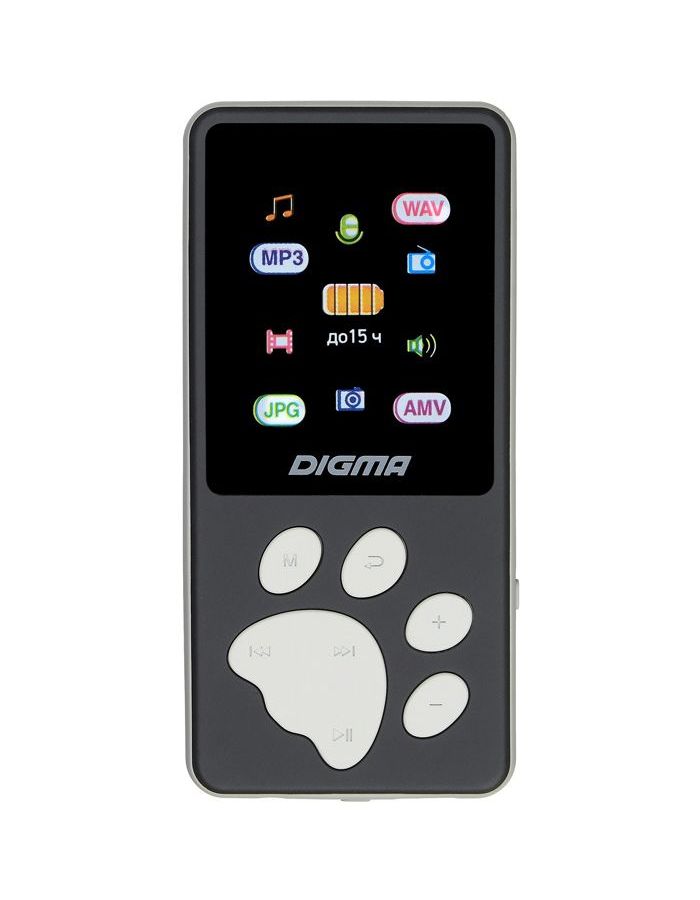 Цифровой плеер Digma S4 8Gb Black-Grey плеер digma s4 8gb black grey