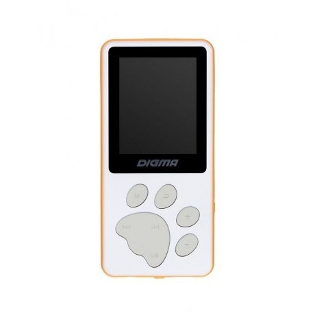 Цифровой плеер Digma S4 8Gb White-Orange - фото 2