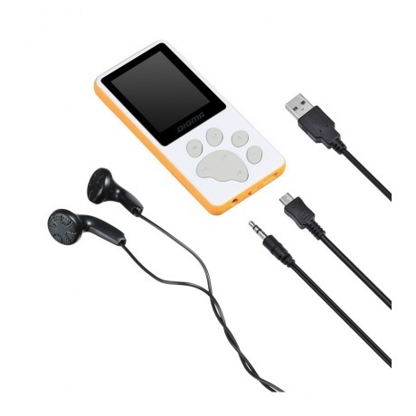 Цифровой плеер Digma S4 8Gb White-Orange - фото 6