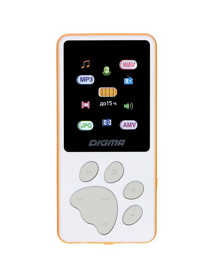 Цифровой плеер Digma S4 8Gb White-Orange от Kotofoto