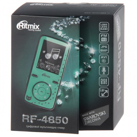 Цифровой плеер Ritmix RF-4850 8Gb Mint - фото 4