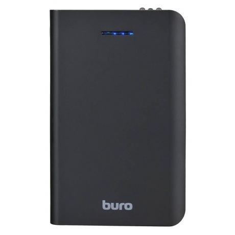 Мобильный аккумулятор Buro RA-25000 Li-Ion 25000mAh 2.1A+1A черный/темно-серый 2xUSB - фото 1