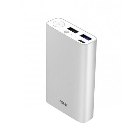 Мобильный аккумулятор Asus ZenPower ABTU012 Li-Ion 10050mAh 3A+2A+1A серебристый 2xUSB - фото 1