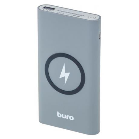 Мобильный аккумулятор Buro HG8000-WCH Li-Pol 8000mAh 2.1A+1A серый/белый 3xUSB - фото 1