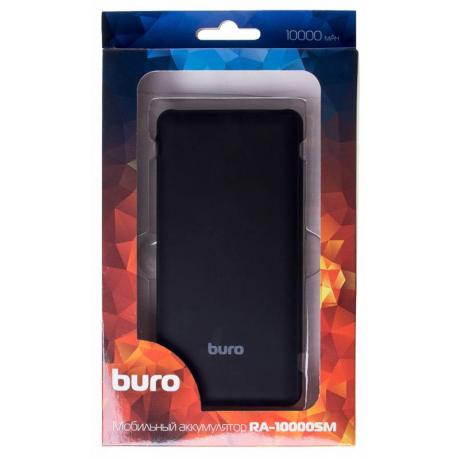 Мобильный аккумулятор Buro RA-10000SM Li-Pol 10000mAh 3A+1.5A черный 2xUSB - фото 9