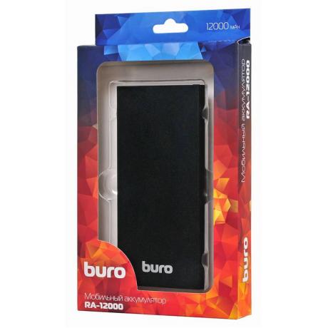 Мобильный аккумулятор Buro RA-12000-AL-BK Li-Pol 12000mAh 2.1A+1A черный 2xUSB - фото 6