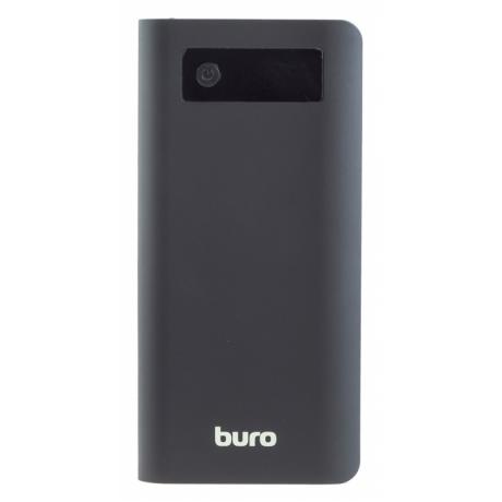 Мобильный аккумулятор Buro RB-20000-LCD-QC3.0-I&amp;O Li-Ion 20000mAh 3A+1.5A черный/темно-серый 3xUSB - фото 2
