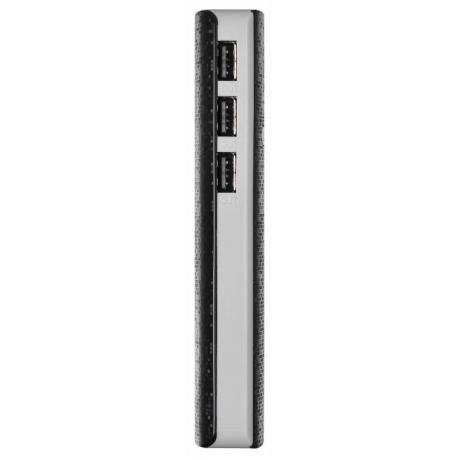 Мобильный аккумулятор Buro RC-10000 Li-Ion 10000mAh 2.1A черный/серый 3xUSB - фото 4