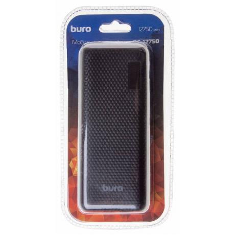 Мобильный аккумулятор Buro RC-12750B Li-Ion 12750mAh 1A+1A черный 2xUSB - фото 8