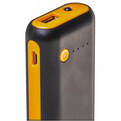 Мобильный аккумулятор Buro RC-5000BO Li-Ion 5000mAh 1A черный/оранжевый 1xUSB - фото 7