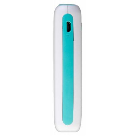Мобильный аккумулятор Buro RC-5000WB Li-Ion 5000mAh 1A белый/голубой 1xUSB - фото 7