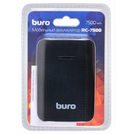 Мобильный аккумулятор Buro RC-7500 Li-Ion 7500mAh 1A черный 1xUSB - фото 6