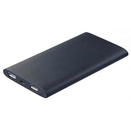 Мобильный аккумулятор Hama Premium Alu Li-Pol 8000mAh 2.1A+1A черный 2xUSB - фото 1