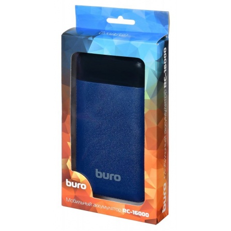 Внешний аккумулятор Buro RC-16000-DB Li-Ion 16000mAh 2.1A темно-синий - фото 7