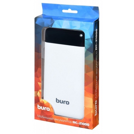 Внешний аккумулятор Buro RC-21000-WT Li-Ion 21000mAh 2.1A белый - фото 7