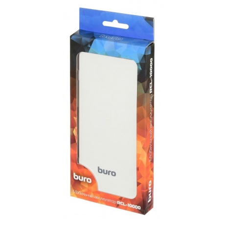 Внешний аккумулятор Buro RCL-10000-WG Li-Pol 10000mAh 2.1A белый/серый - фото 6