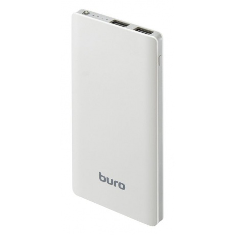 Внешний аккумулятор Buro RCL-8000-WG Li-Pol 8000mAh 2.1A белый/серый - фото 1