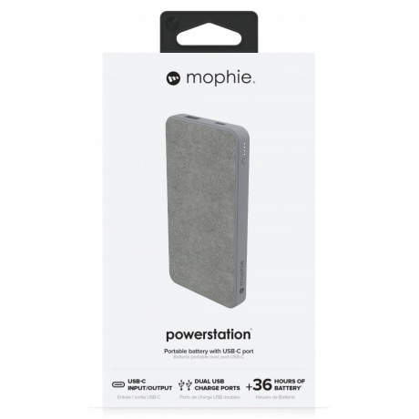 Внешний аккумулятор Mophie PowerStation 2019 10000 мАч серый - фото 7