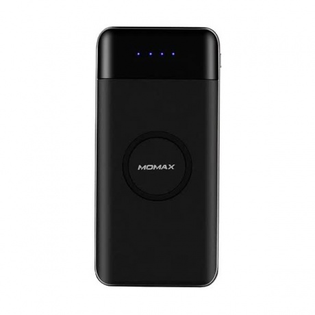 Внешний аккумулятор Momax iPower Air Wireless Battery 10000mah Black - фото 1