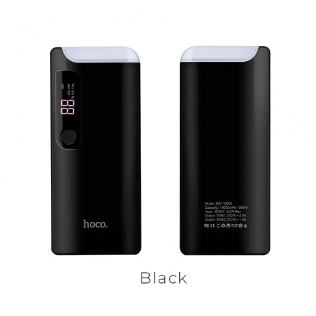 Внешний аккумулятор Hoco B27-15000 Black - фото 4
