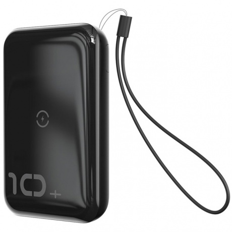 Внешний аккумулятор Baseus Mini S Bracket 10W Wireless Charger 10000mAh (PPXFF10W-01) Black - фото 1