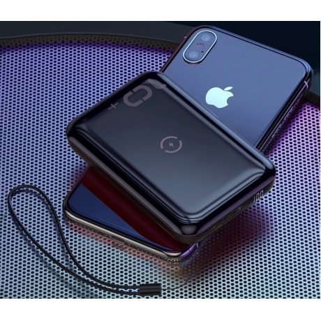 Внешний аккумулятор Baseus Mini S Bracket 10W Wireless Charger 10000mAh (PPXFF10W-01) Black - фото 12