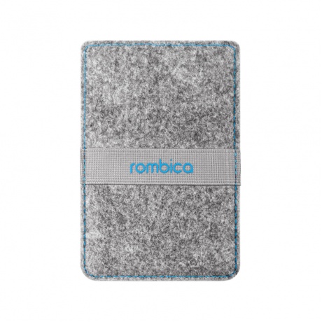 Внешний аккумулятор Rombica NEO NS50B 5 000 мАч Soft-touch голубой войлочный чехол - фото 4