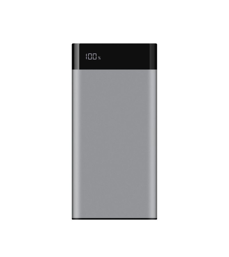Внешний аккумулятор Rombica NEO TS100 Quick 10 000 мАч алюминий PD QC Type-C дисплей серый