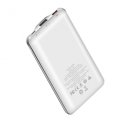 Внешний аккумулятор Hoco Power Bank J39 Quick Energy PD + QC3.0 10000mAh White - фото 2