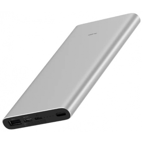 Внешний аккумулятор Xiaomi Mi Power Bank 3 10000mAh Silver (PLM12ZM) - фото 2