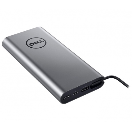 Внешний аккумулятор Dell PW7018LC 13000mAh серебристый/черный 2xUSB - фото 2