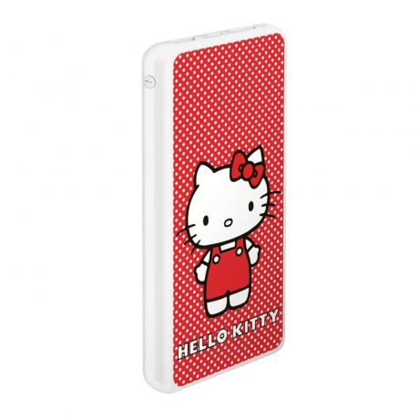 Внешний аккумулятор Deppa 10000 mAh 2 USB 1 MICRO 2.1A Li-pol белый Hello Kitty 2 - фото 1