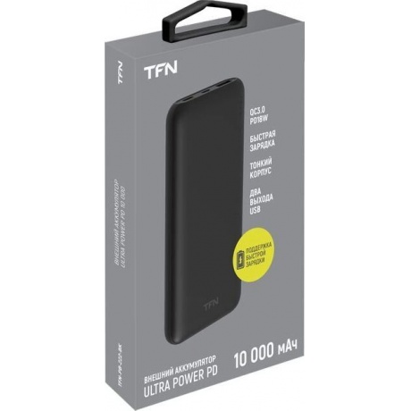 Внешний аккумулятор TFN 10000mAh Ultra Power PD black - фото 3