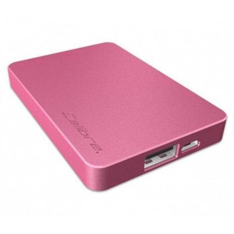 Внешний аккумулятор Calibre Ultra'Go Nano Pink - фото 1