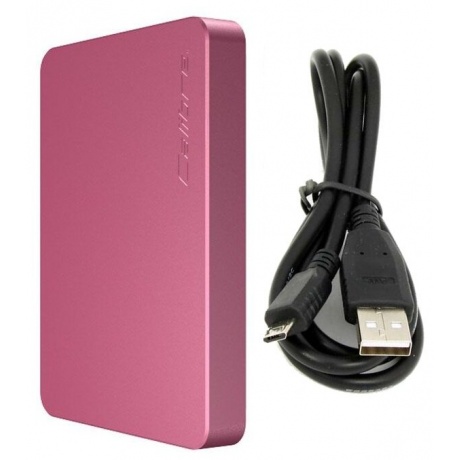 Внешний аккумулятор Calibre Ultra'Go Nano Pink - фото 2