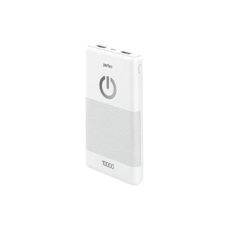Внешний аккумулятор Perfeo Powerbank 10000mAh (PF_B4297) белый - фото 1