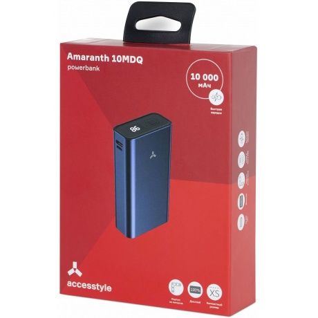 Внешний аккумулятор Accesstyle Amaranth 10MDQ Blue - фото 4