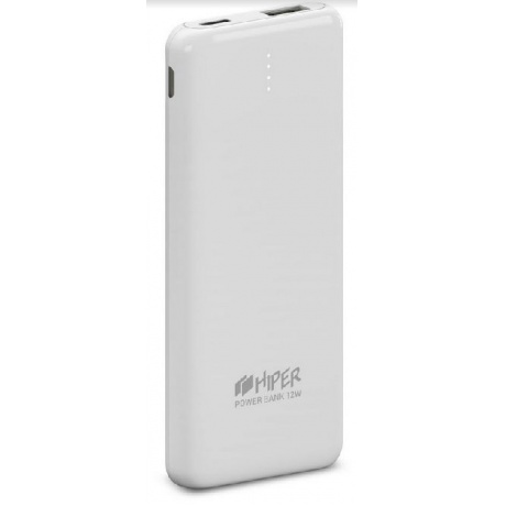 Внешний аккумулятор HIPER PSL5000 Li-Pol 5000 mAh 2.4A 1xUSB 1xType-C белый - фото 1