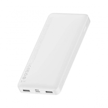 Внешний аккумулятор Baseus Power Bank Bipow Digital Display 10000mAh 15W White PPDML-I02 - фото 3