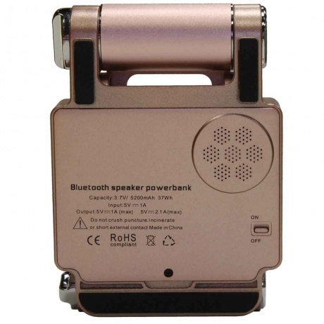 Внешний аккумулятор Iconik PBBS-TRF-RG 5200 mAh, розовый - фото 4