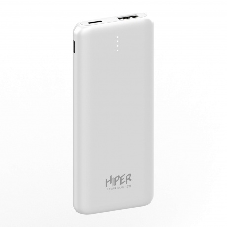 Внешний аккумулятор Hiper PSL5000 5000mAh 2.1A 2xUSB белый (PSL5000 WHITE) - фото 1