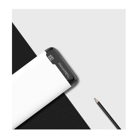 Внешний аккумулятор PAVAREAL PB-86 (20000 mAh), белый - фото 3