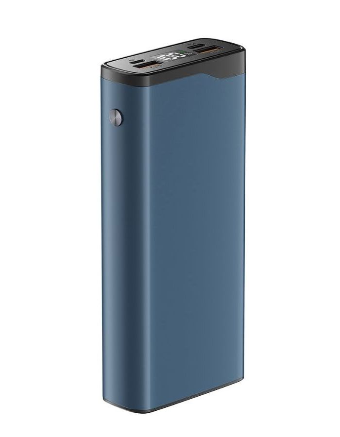 Внешний аккумулятор OLMIO QL-20, 20000mAh, blue, цвет синий