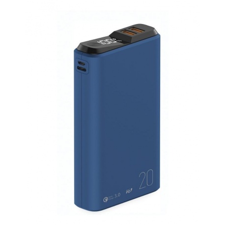 Внешний аккумулятор OLMIO QS-20, 20000mAh, deep-blue - фото 1