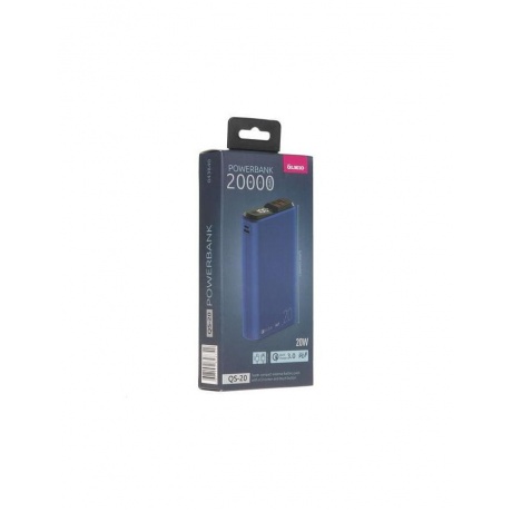 Внешний аккумулятор OLMIO QS-20, 20000mAh, deep-blue - фото 7