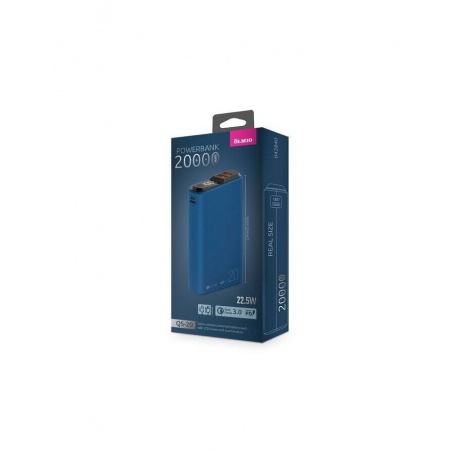 Внешний аккумулятор OLMIO QS-20, 20000mAh, deep-blue - фото 8