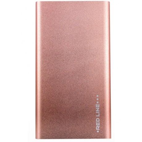Внешний аккумулятор Red Line J01 (4000 mAh), металл, розовое золото (под принты) - фото 2