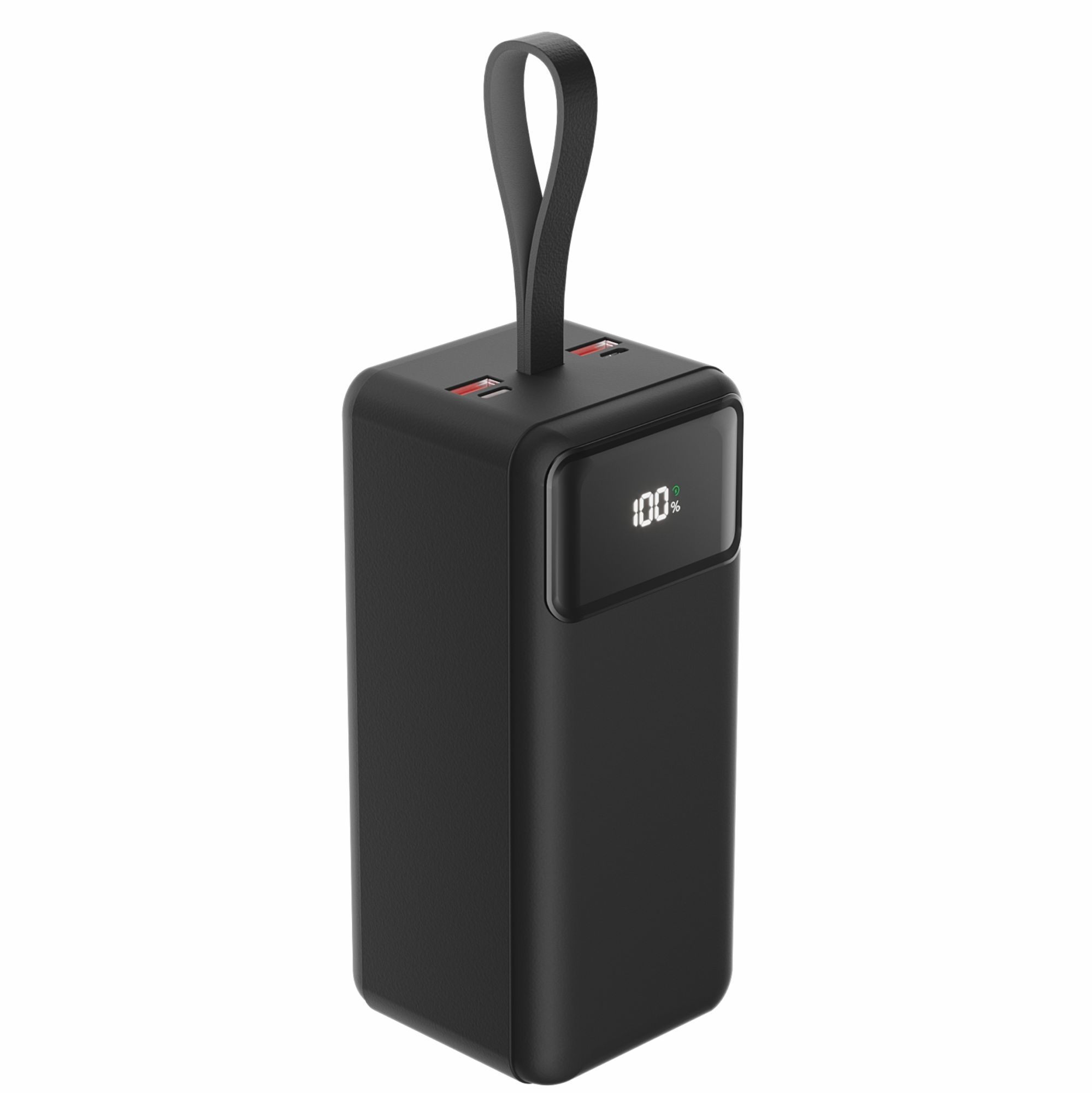 Внешний аккумулятор OLMIO M-50, 50000mAh, black, цвет черный