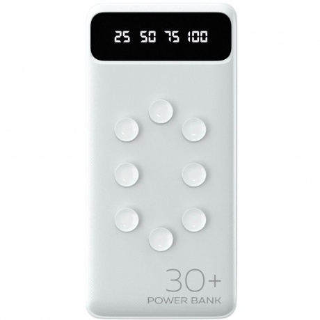 Внешний аккумулятор 30000mAh Smart 2USB 2.1A More choice PB42S-30 (White) - фото 1